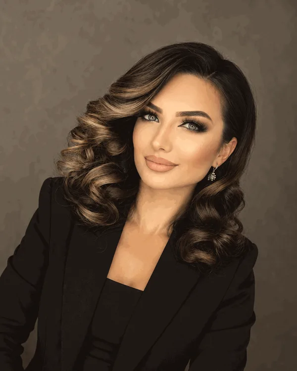 Hollywood waves makeup by Zahlia